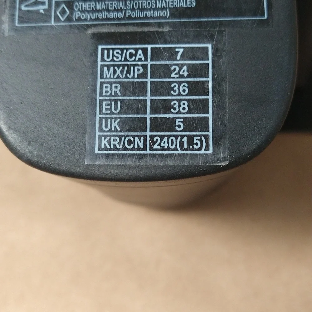 New with Tags, Forever 21 Black Wedge Sandals with Silver Buckles in size 7 - Picture 11 of 11